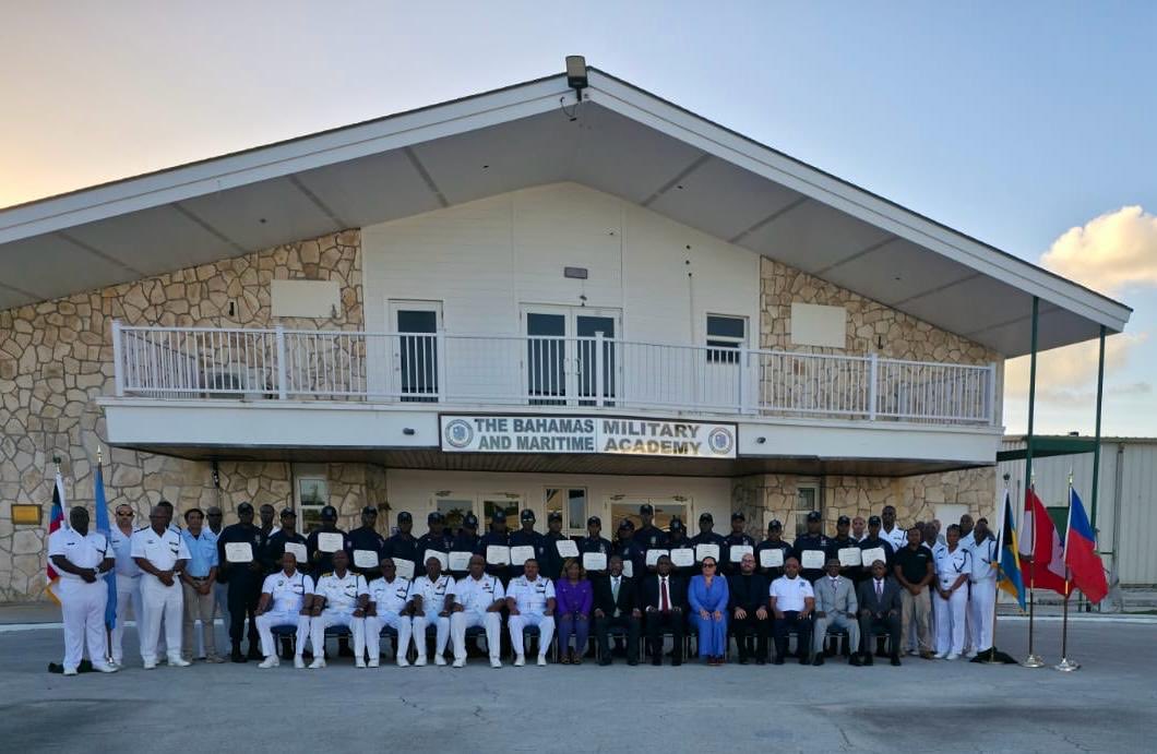 AliJerusa's tweet photo. Beautiful weather sky &amp; sea: Photos from the Haiti Coast Guard Small Boat Handling Course Closing Ceremony 1st December 2025 Grateful for the financial support of @GAC_Corporate &amp; @UNODC #Bahamas #Haiti #CapacityBuilding https://t.co/A0A2afK1nE
