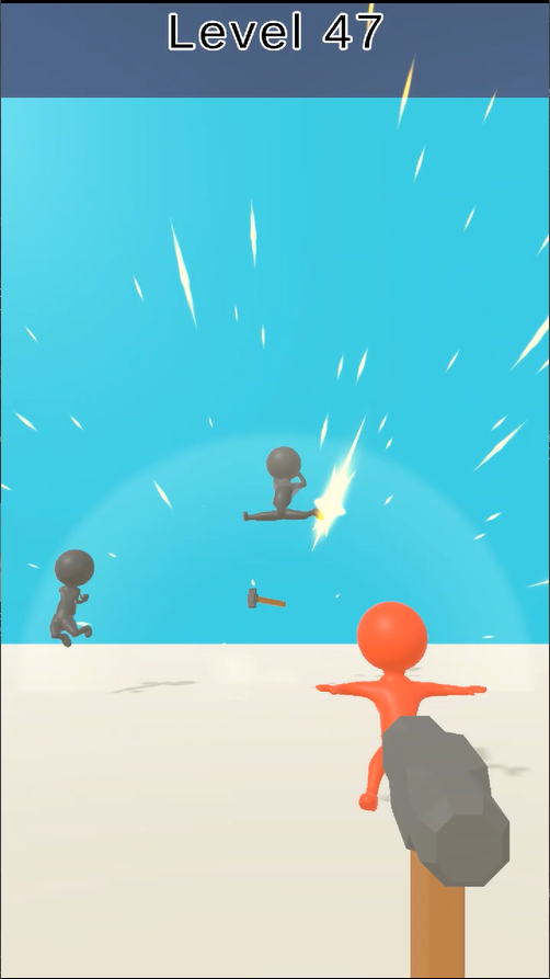 k_studio123's tweet photo. 狙いを定めて一撃必殺!🎯動く敵や壁を攻略する投擲ゲーム『Throw Master』。
ハンマーや斧を投げまくれ!予測射撃や爆弾誘爆など、パズル的な戦略性も面白い。
全レベルクリアを目指せ!🔨🔥
#モバイルゲーム 📱 #ハイパーカジュアル 🎮 #Gamedev #unity #KeyGame #kstudio #ThrowMaster #新作ゲーム 🆕