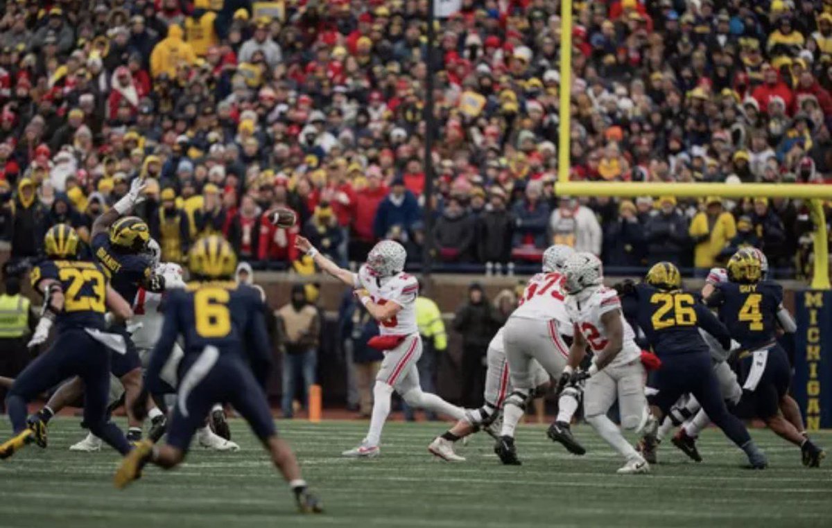 TheBuckeyeNut's tweet image. Ohio State played in the two most watched games of the college football season:

No. 1: Ohio State at Michigan (18.4M viewers)

No. 2: Texas at Ohio State (16.6 million viewers)