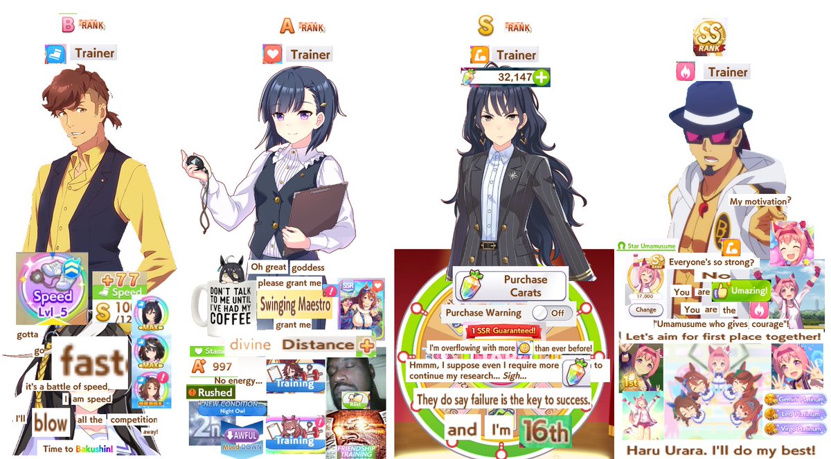 Types of Uma Trainers