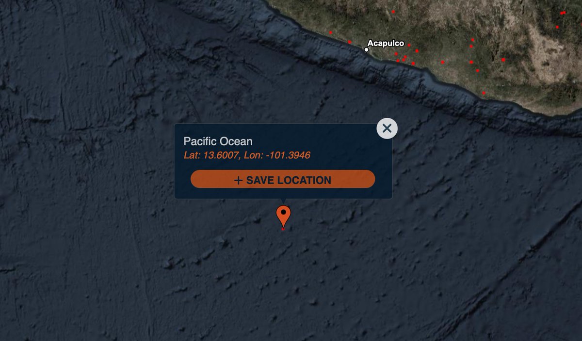 LatAmMilMVMTs's tweet image. While it could be unrelated, a hotspot on NASA's FIRMS fire map was acquired today (12/04) at 2025z at roughly 13.6007, -101.3946, approx 247 miles from Acapulco, Mexico.

This strike was carried out by one of the two confirmed MQ-9As flying out of CSL Comalapa in El Salvador.