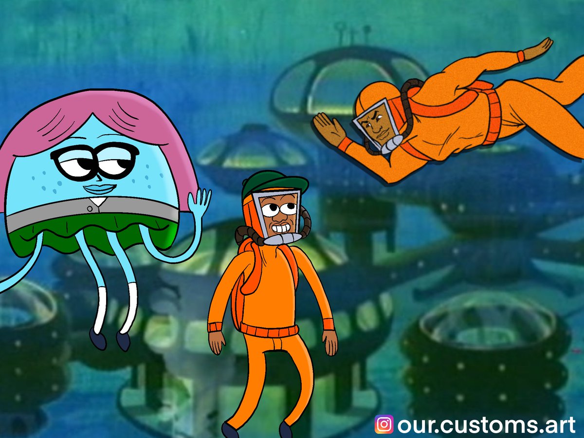 Our_Customs's tweet photo. On the fourth day of #swimsmas Ted turner gave to me… a #sealab2021 collab with #thejellies https://t.co/XK14nlLX1V