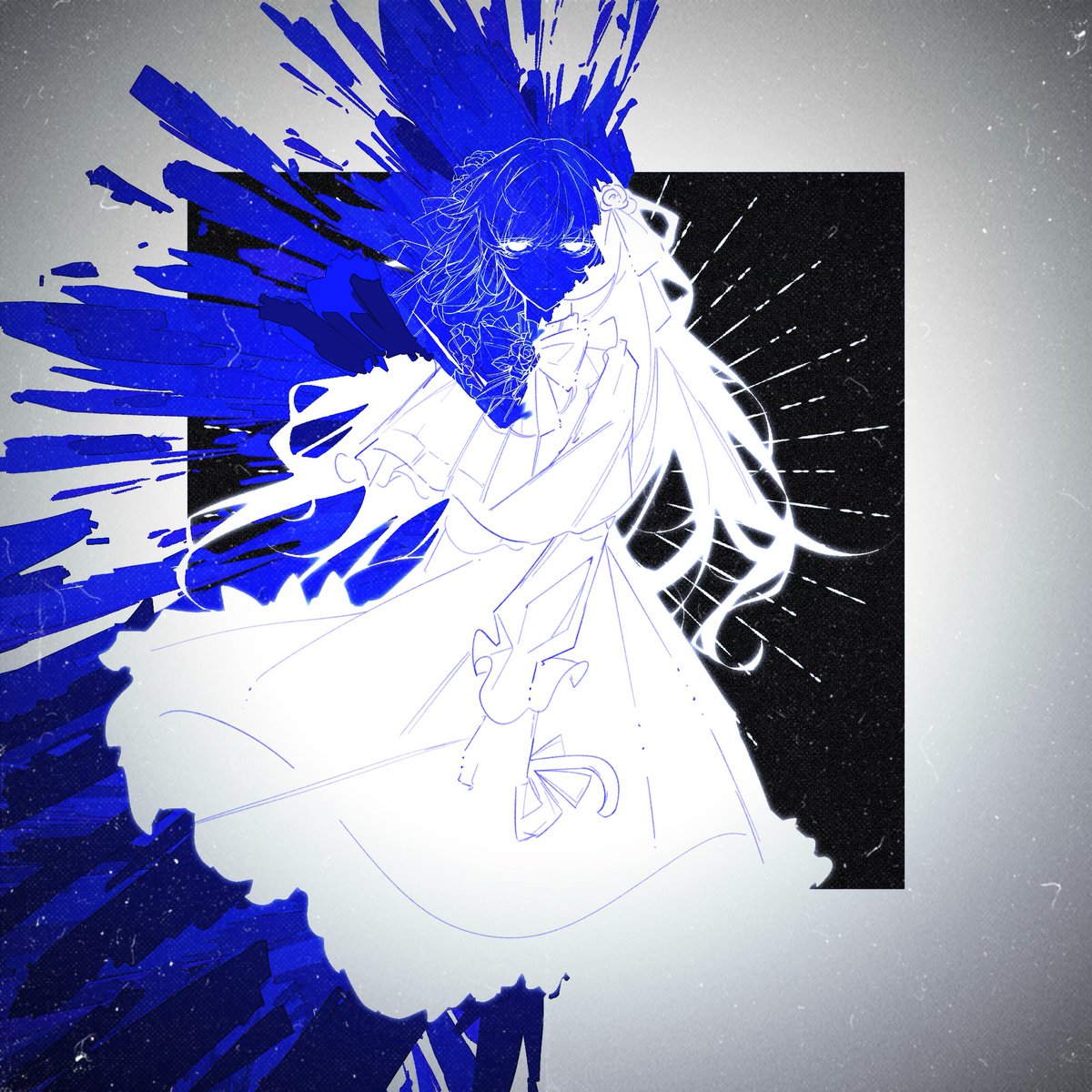 AioiYoruuu's tweet image. I think you must be crazy. There's no happiness here, and you're not happy either.#arcaea_art