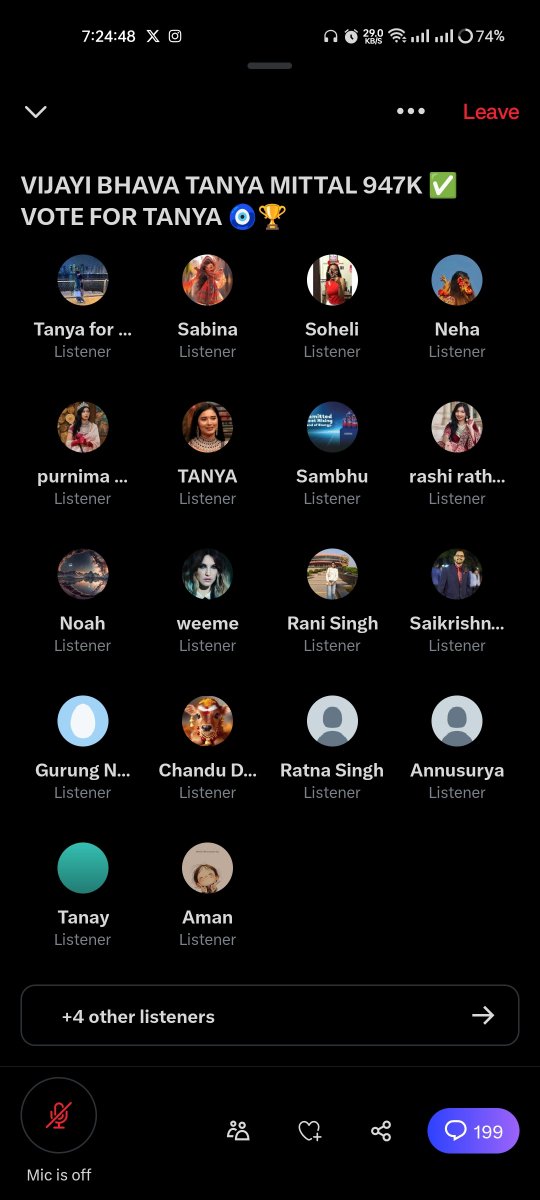 Proud of you guyzzz.. Raat bhar jag rahe hai sare Tanya fans. Tanya is very Lucky to have fans like you.

1 Million loading....

VIJAYI BHAVA TANYA MITTAL

#TanyaMittal #TanyaMittal𓃵 #BiggBoss19