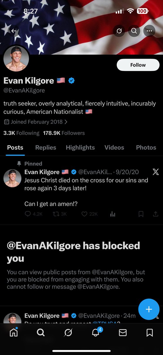 These “free speech absolutist” sure are a bunch of bitches… 

I don’t think he liked me calling him Evelyn in every post. 😏🤷🏻‍♂️