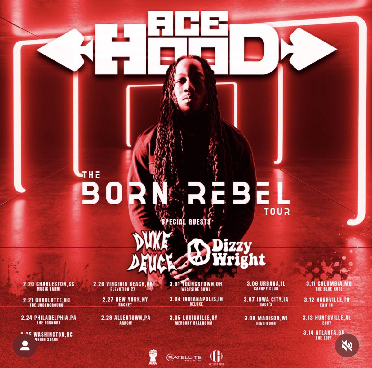 If you’ve been rocking with us, supporting, showing love now’s the time to pop out. <a href="/acehood/">Ace Hood</a>, <a href="/dukedeuce901/">Duke Deuce</a> &amp; <a href="/DizzyWright/">Dizzy Wright</a> bringing that REAL energy, and trust me… you don’t wanna miss it.

We coming city to city, state to state. Tap in, grab your tickets, and pull up READY. 💯