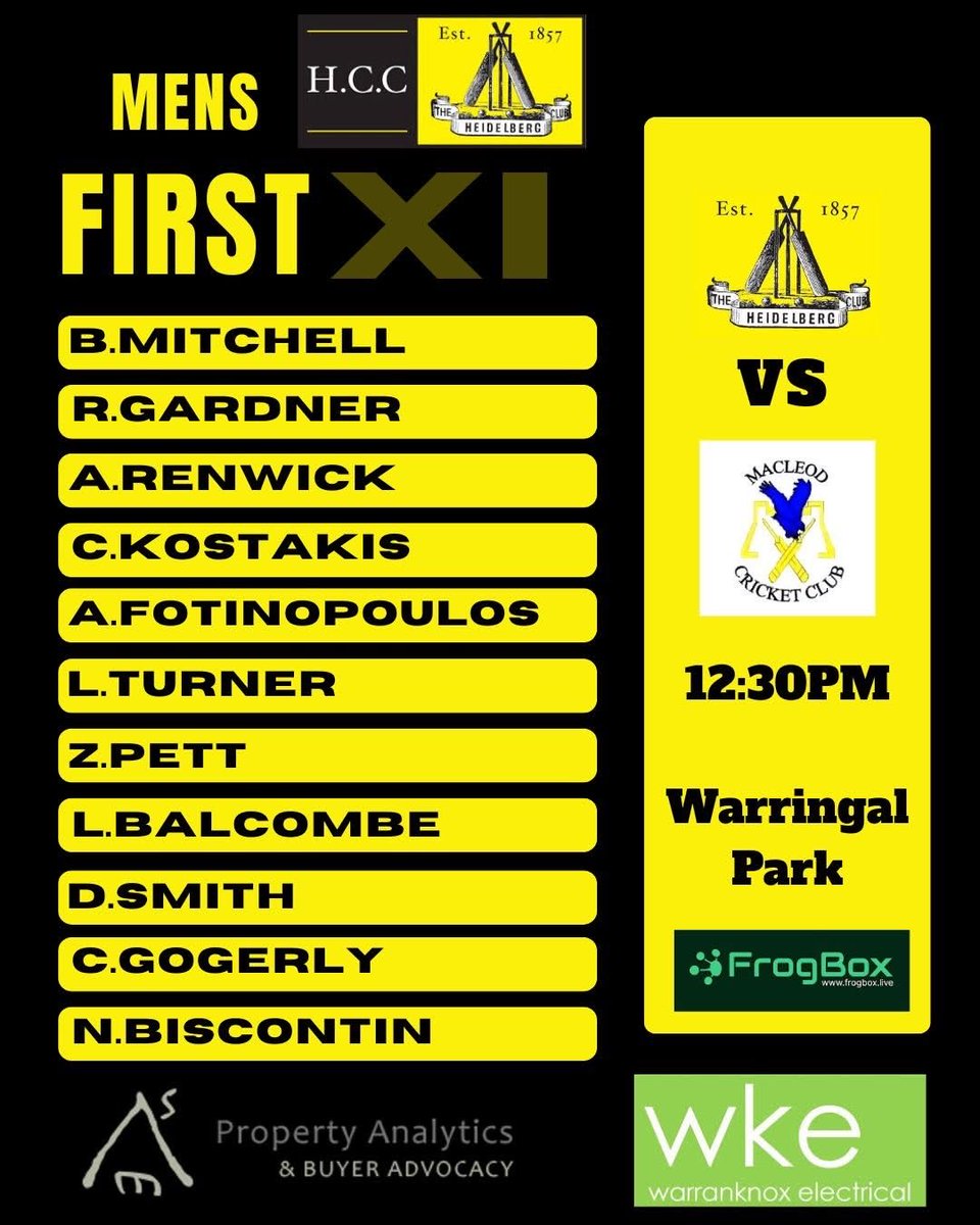 Heidelberg Cricket Club tweet media