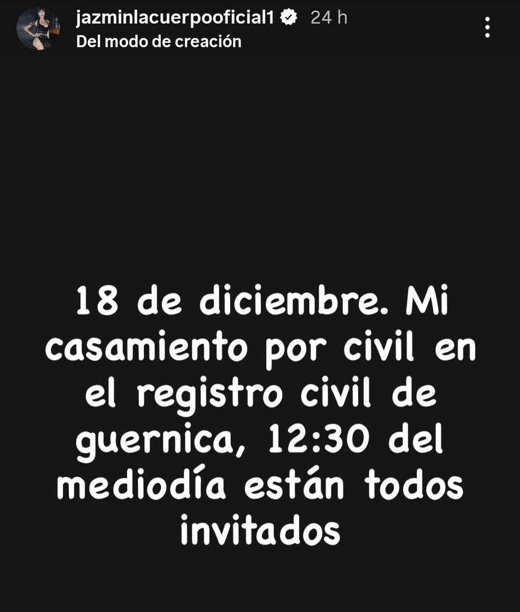 Jazmín La Cuerpo anunció la fecha de su casamiento por civil.