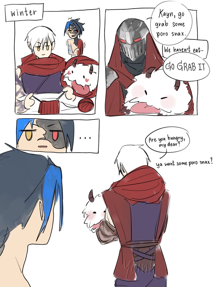 Father, his fluffy son and some crazy scythe user #Zed #Kayn