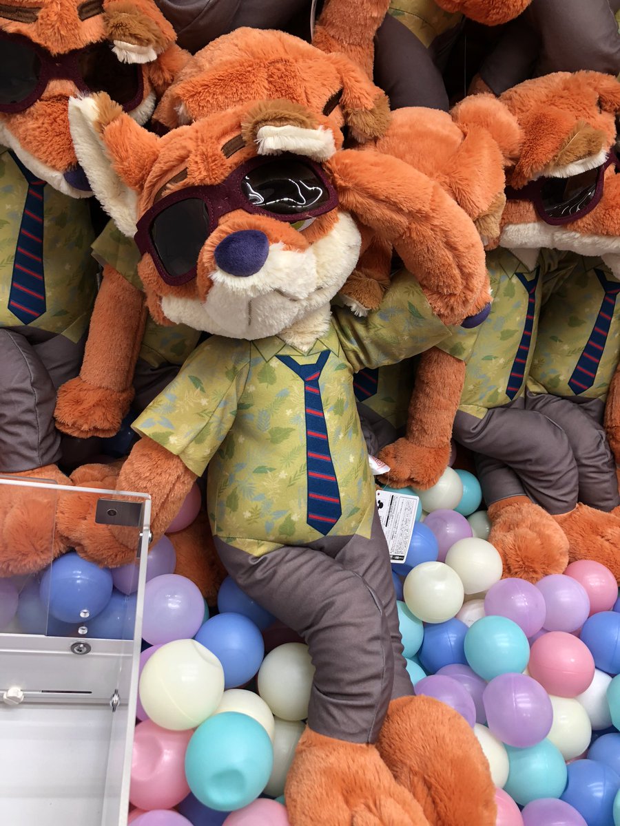 稼働中景品】 #ズートピア2 ・超超BIGぬい ニック/サングラス