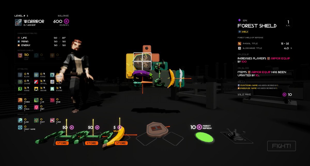 day 7/30 #100DaysOfCode - ui 0.3, game flow stats calc, slot and buff system, player stats, ability 0.1 - follow solo #gamedev puzzle game with UE5