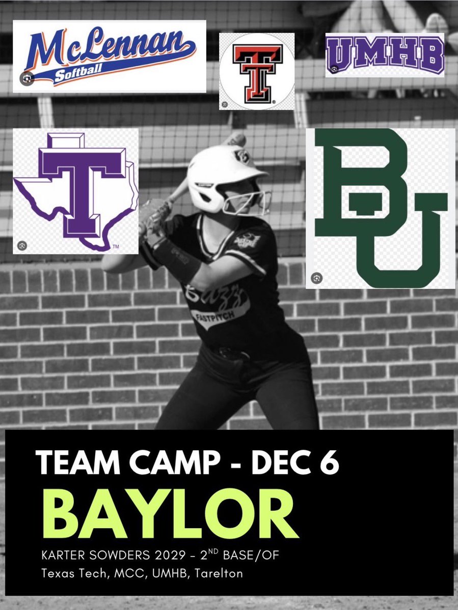 This weekend me and my team close out of fall season at the Baylor team camp! 
<a href="/BUMoore/">Glenn Moore</a> <a href="/coach_diaz22/">Coach Diaz</a> <a href="/McLennan_SB/">McLennan Softball</a> <a href="/CoachBerry33/">Chris Berry</a> <a href="/UMHB/">Mary Hardin-Baylor</a> <a href="/Coach_Cump/">Mark Cumpian</a> <a href="/TexasTechSB/">Texas Tech Softball</a>