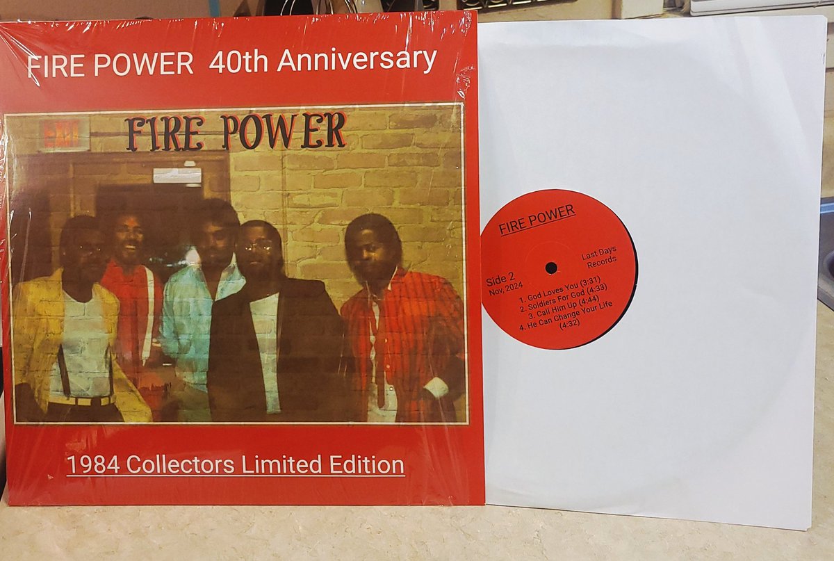 My 1980s band Fire 🔥 Power - the 40th Anniversary Collectors Limited Edition Vinyl LP - NOW AVAILABLE!!! While the Limited supply lasts! #music #1980s #FunkoPOP #Gospel #gospelfunk