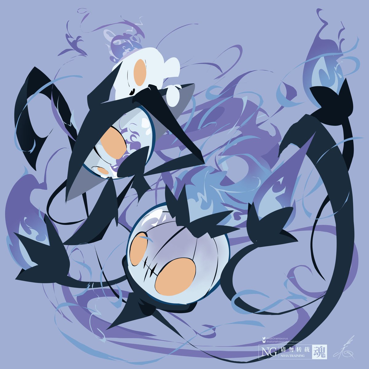 ThatOneHaxorus's tweet photo. Ghost-type Pokémon 
ポケモンの鬼 https://t.co/aOBc9uD5zY