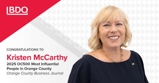 Congratulations to <a href="/BDO_USA/">BDO USA</a>'s Kristen McCarthy on being named a 2025 OC500 Most Influential People in Orange County by the Orange County Business Journal. #AccountingExcellence #CPALeadersARTHY - Orange County Business Journal bdousa.com/3MtdiG9