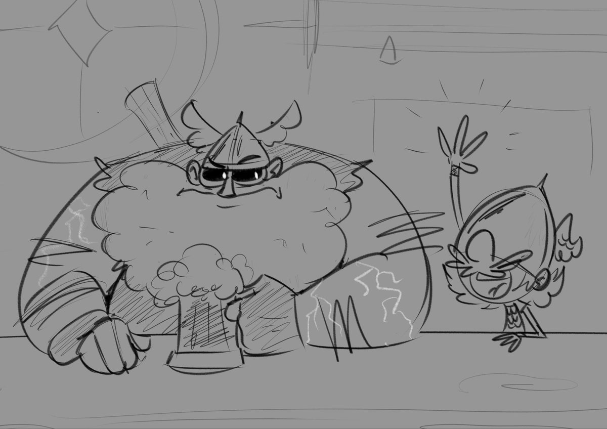 SWumpkins's tweet image. Early concepts of Thunor. He hasn't really changed much since then.  He's still a big lumbering Thunder God.