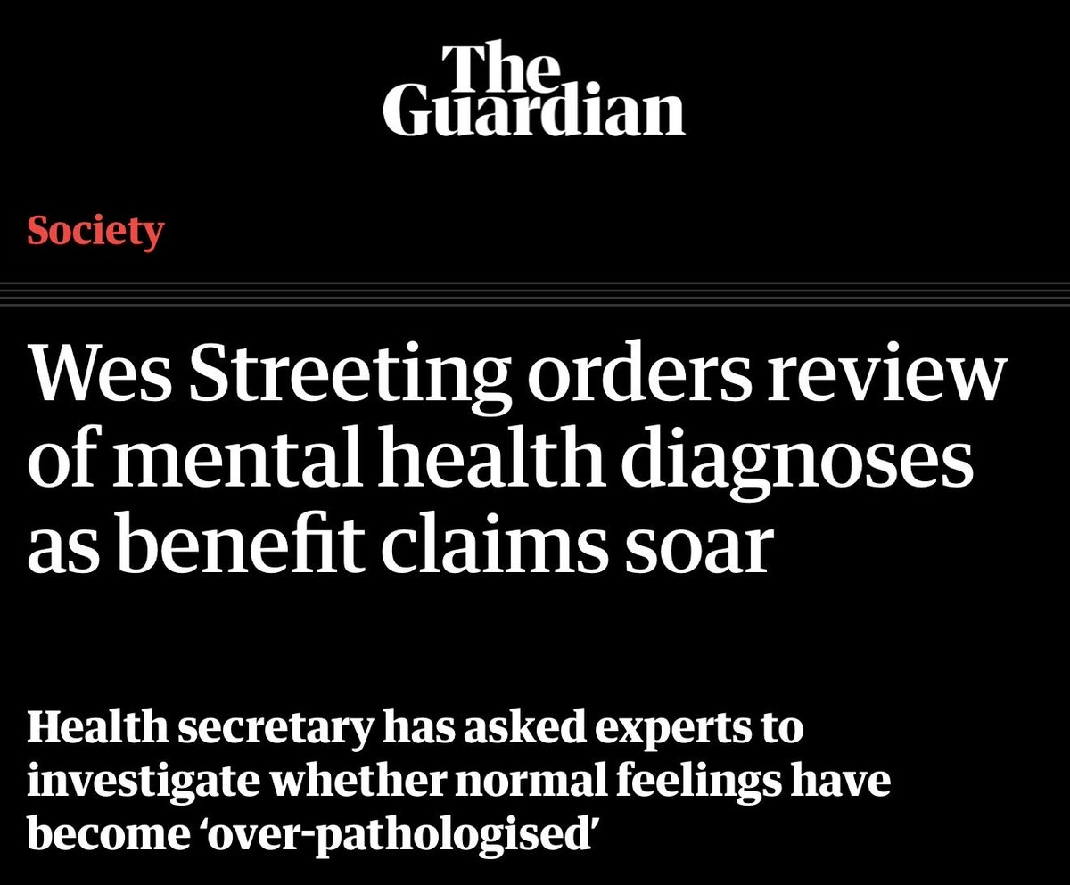 Dear Wes Streeting,

Have you tried making things in the UK less shit?

Maybe that will improve people’s mental states.