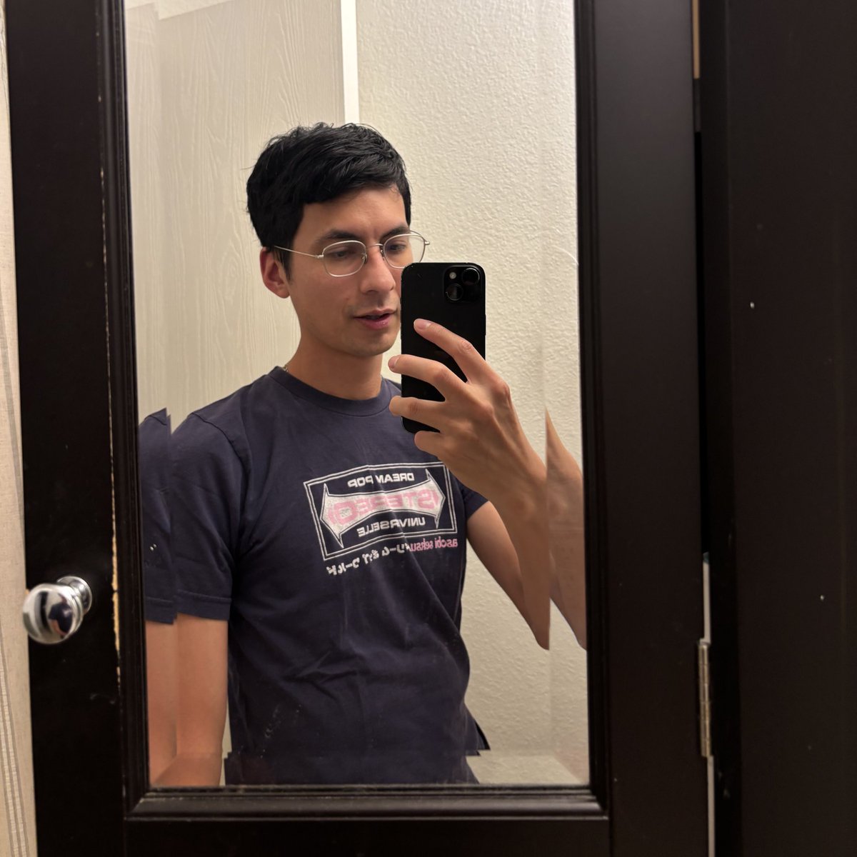 Wearing my asobi seksu merch from 2008