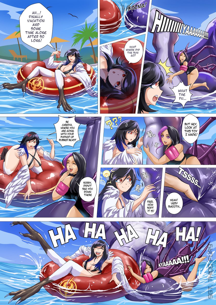 Com for <a href="/sembloonce/">Sembloonce</a> and Poolqueen! thanks for the support! #balloons #balloon #illustlation #anime #animegirlballoon #balloongirl #waifuSpecial #waifu #mangapage #comic #manga #comicpage #commission