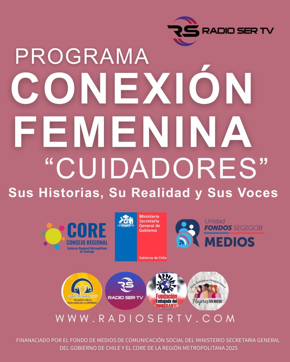 radiosertv's tweet photo. Te invitamos a SER y HACER parte de este nuevo espacio #ConexiónFemenina de @embajada_fedi   y @MujeresRIMMI , Conéctate de lunes a domingo a través de nuestras plataformas de Instagram, FB, You Tube, Twitter y por @radiosertv https://t.co/uVdSPgpddu