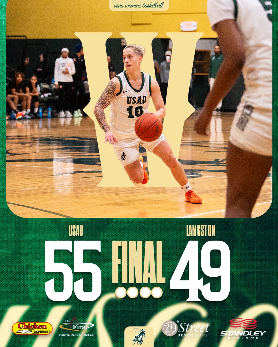𝗟'𝘀 𝗱𝗼𝘄𝗻‼️

Dooley-Felton: 10 pts, 5 stls
Rollings: 5 pts, 7 rebs,
Johnson: 10 pts, 6 rebs
Banks: 9 pts
Davlakou: 5 pts, 7 asts, 5 rebs

#DroverDUB x #DroverNation🏇 x #BleedGreen