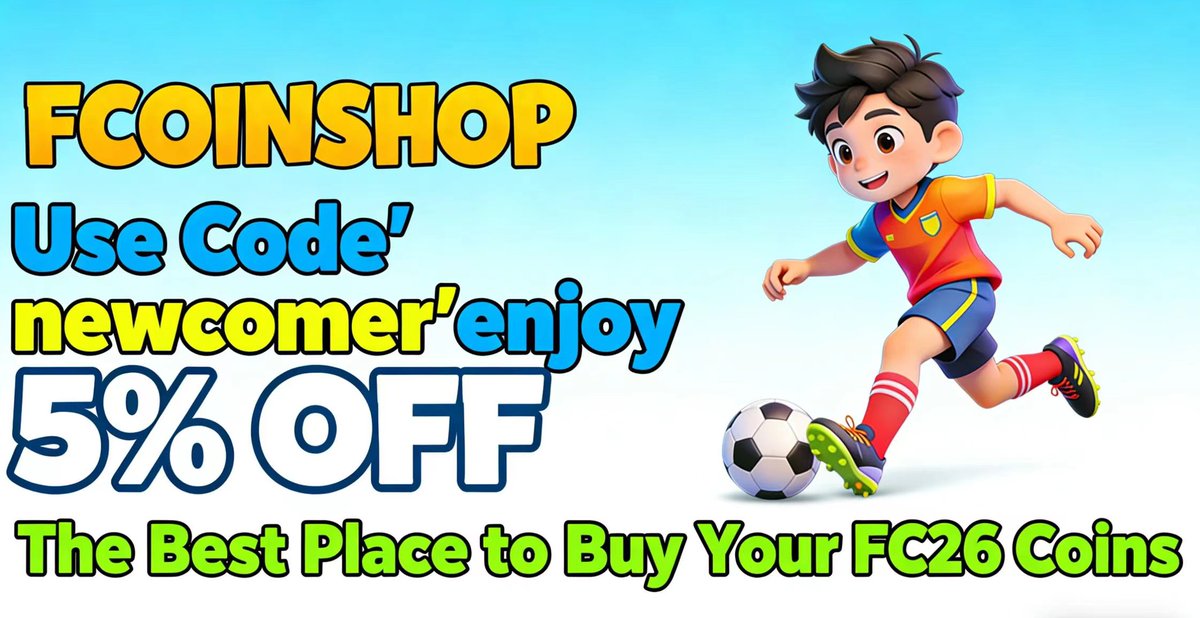 FCOINSHOP's tweet photo. 🔥Same Offer is Still LIVE!
✅EA tax covered
✅Lightning-Fast Delivery
⚽️Get Your Safe &amp; cheap #FC26 coins
24/7 with live tracking at https://t.co/xtS1vwjQ6N

#EAFC26 #EAFC26COINS #fc26coins https://t.co/mN0PCAEMdf
