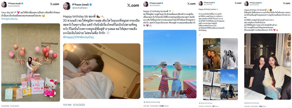 mywhitelilly_'s tweet photo. 5 years straight of love and blessings, always right on time every birthday. who else loves her bb more than she does? 😭

it’s her new era and still with her by her side. 🤍

HAPPY 23RD REBECCA DAY
#23ปีBeckyNewEra https://t.co/LF4537Swc1