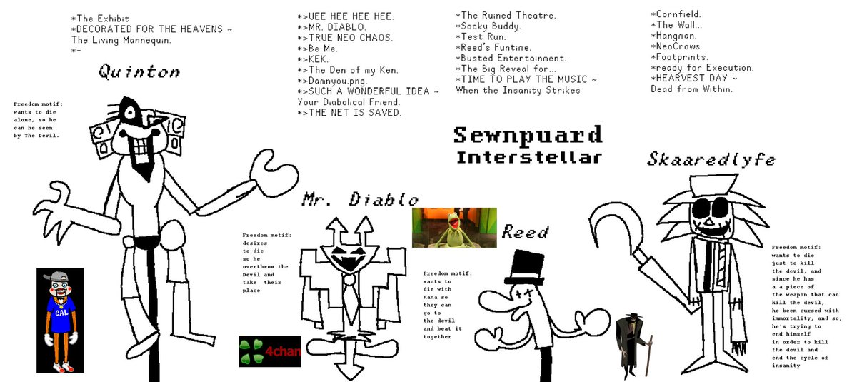 Sockman67's tweet photo. Sewnpuard: Interstellar is Sewnpuard equivalent of DELTARUNE: ASTRONOMY.
Here is some info as well as updated design for Skaaredlyfe.
Quinton and Mr. Diablo and Sewnpuard by @lexxiemow
#Sewnpuard
#DELTARUNEASTRONOMY https://t.co/qgKXv2LICb