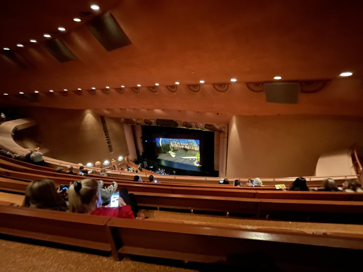 Ready for our next performance with @jedinzona! Needed to reschedule due to other weekend plans. Decided to exchange tickets for the balcony on the 3rd level. We are up here!  @asugammage 🎭🌽