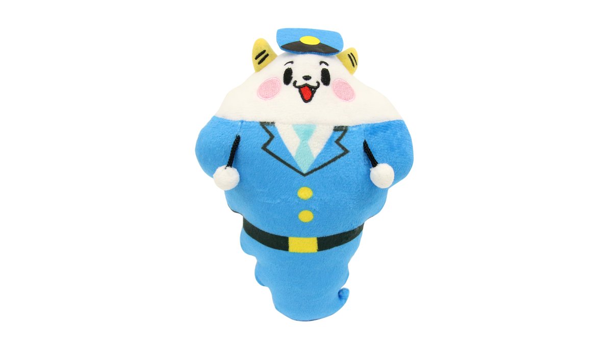 動画でも大人気🎉 サンサン＆くもりんぬいぐるみの警察官バージョンが