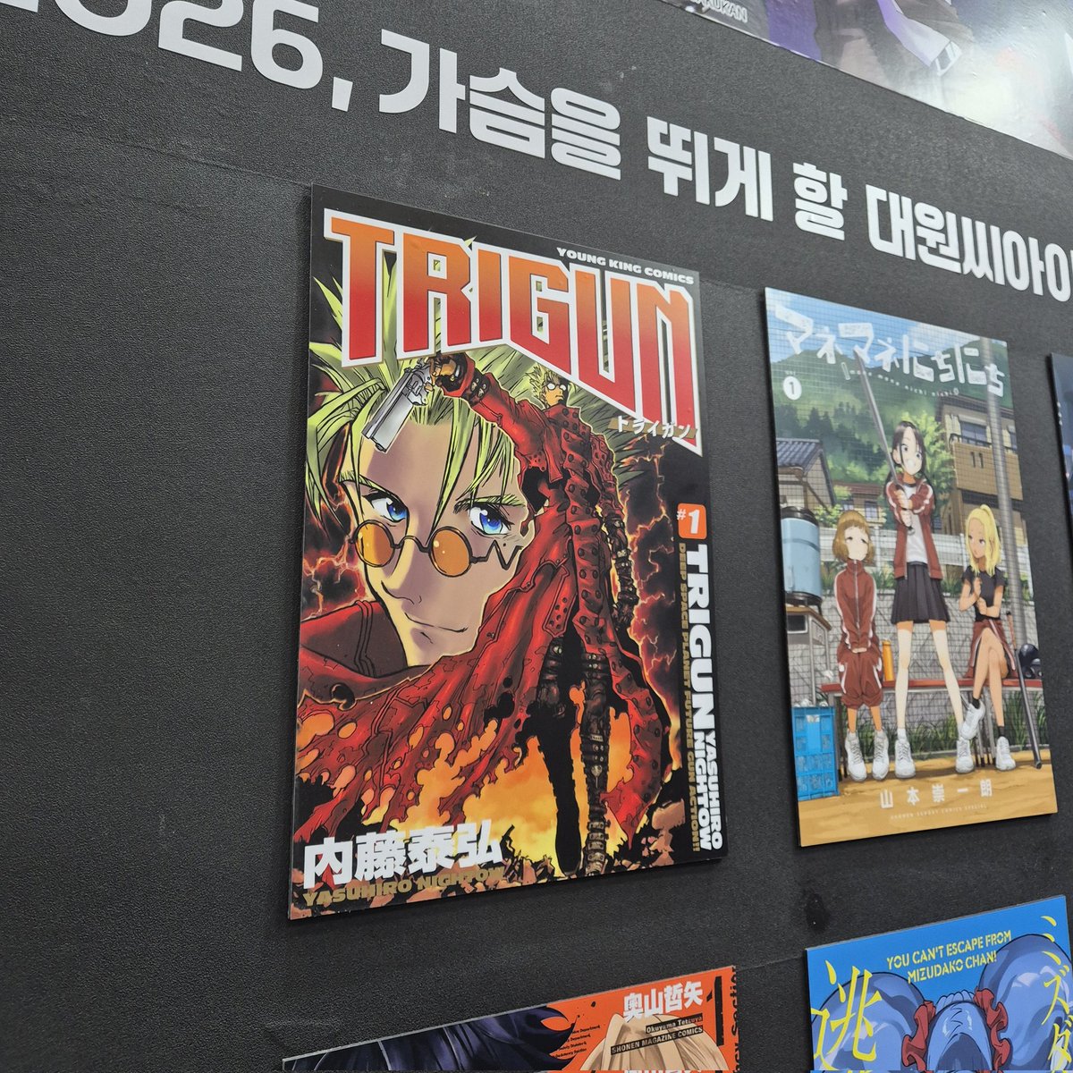 님들 대원씨아이 부스가서 직접 물어봄
트라이건 1월달 발매래요!!!!!!