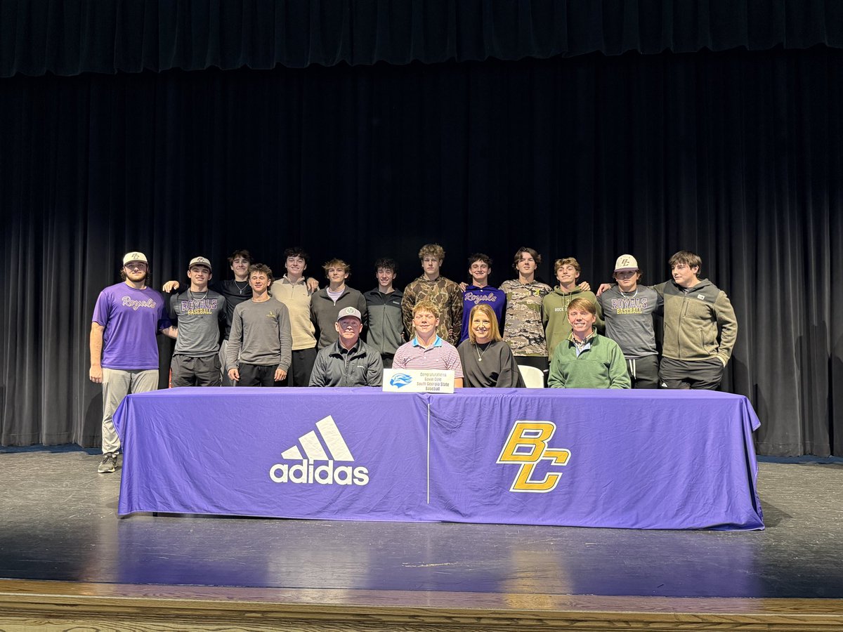 Congratulations to Gavin Cole who signed to play baseball at South Georgia State today!