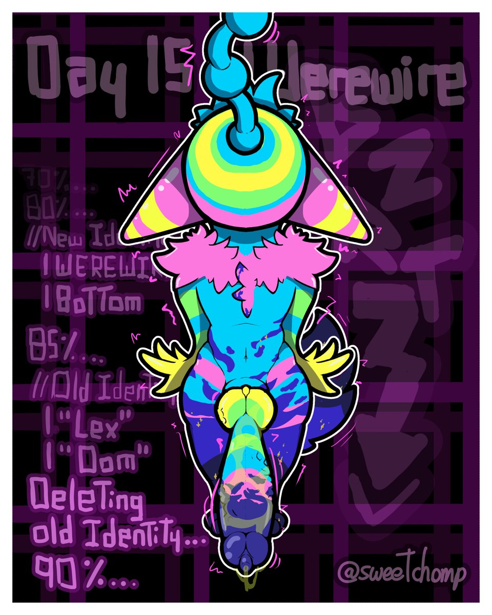 SweeterChomp's tweet photo. 🔌Day 15: Werewire🔌

Ft. "Lex"(it's "Werewire" now :)) ) (@SoggySteakfries) https://t.co/L32HGgP2Bi