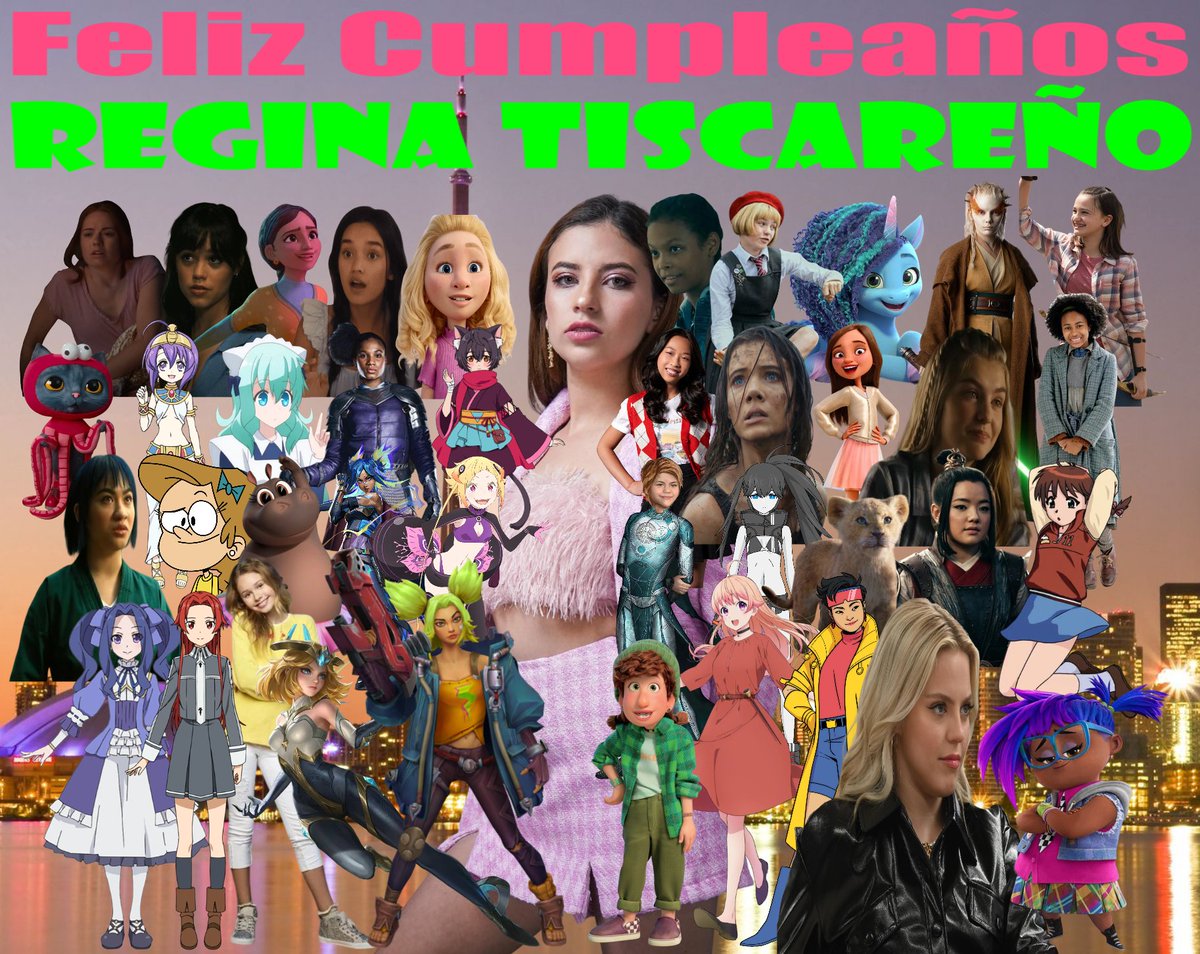 luis1201_arturo's tweet photo. Feliz cumpleaños @ReginaTiscareno hice esta imagen para ti con todos tus personajes mas conocidos. Que Dios te bendiga.
#Red #WitchWatch #XMen97 #ChicasPesadas #Vivo #HistoriasDeFantasmas #AvatarLaLeyendaDeAang #ElReyLeon #BlackRockShooterAmanecer #Eternals #Wonka #RonDaError https://t.co/3yQXzLH5F6
