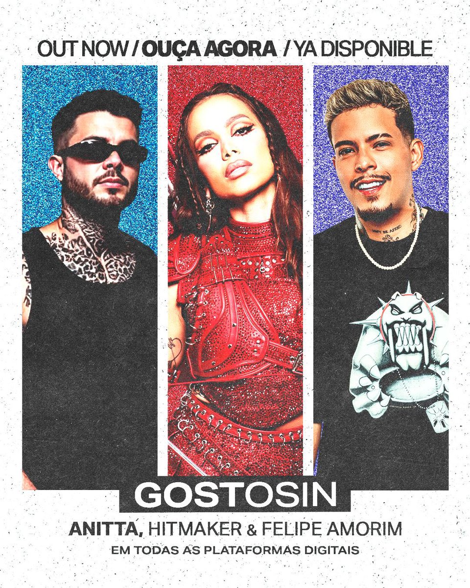 Saiuuu! “Gostosin” está disponível em todas as plataformas! <a href="/felipeamorimofc/">Felipe Amorim</a> <a href="/Anitta/">Anitta</a> <a href="/hitmaker/">HI-T-MA-KER</a> 😍❤️