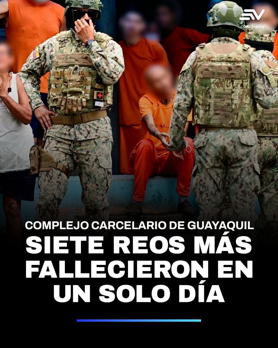 #Guayaquil | Las víctimas no tenían signos de violencia. Seis estaban en distintos pabellones de la Penitenciaría y uno en la cárcel Regional. 💻 bit.ly/48CAWHS