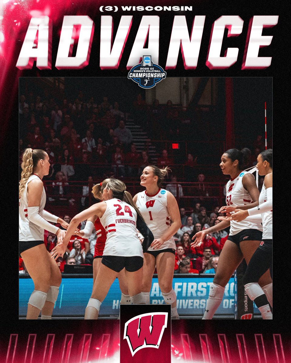BADGERS TO THE SECOND ROUND 🦡

(3) <a href="/BadgerVB/">Wisconsin Volleyball</a> sweeps Eastern Illinois to advance to the second round!

#NCAAWVB