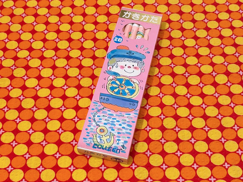 1980年代の #水森亜土 タンのコーリン鉛筆2Bかきかた鉛筆☆海がテーマ