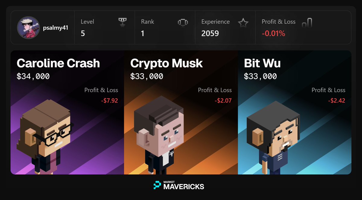 I just joined the <a href="/pip_world/">PiP World</a> Market Maverick Season 0!

MavAgents are their modular AI agents designed to function within crypto ecosystems.

Here’s how to get started:

- Click here to register mm.pip.world/?ref=did:privy…

- Registration: You can sign up using your email or wallet