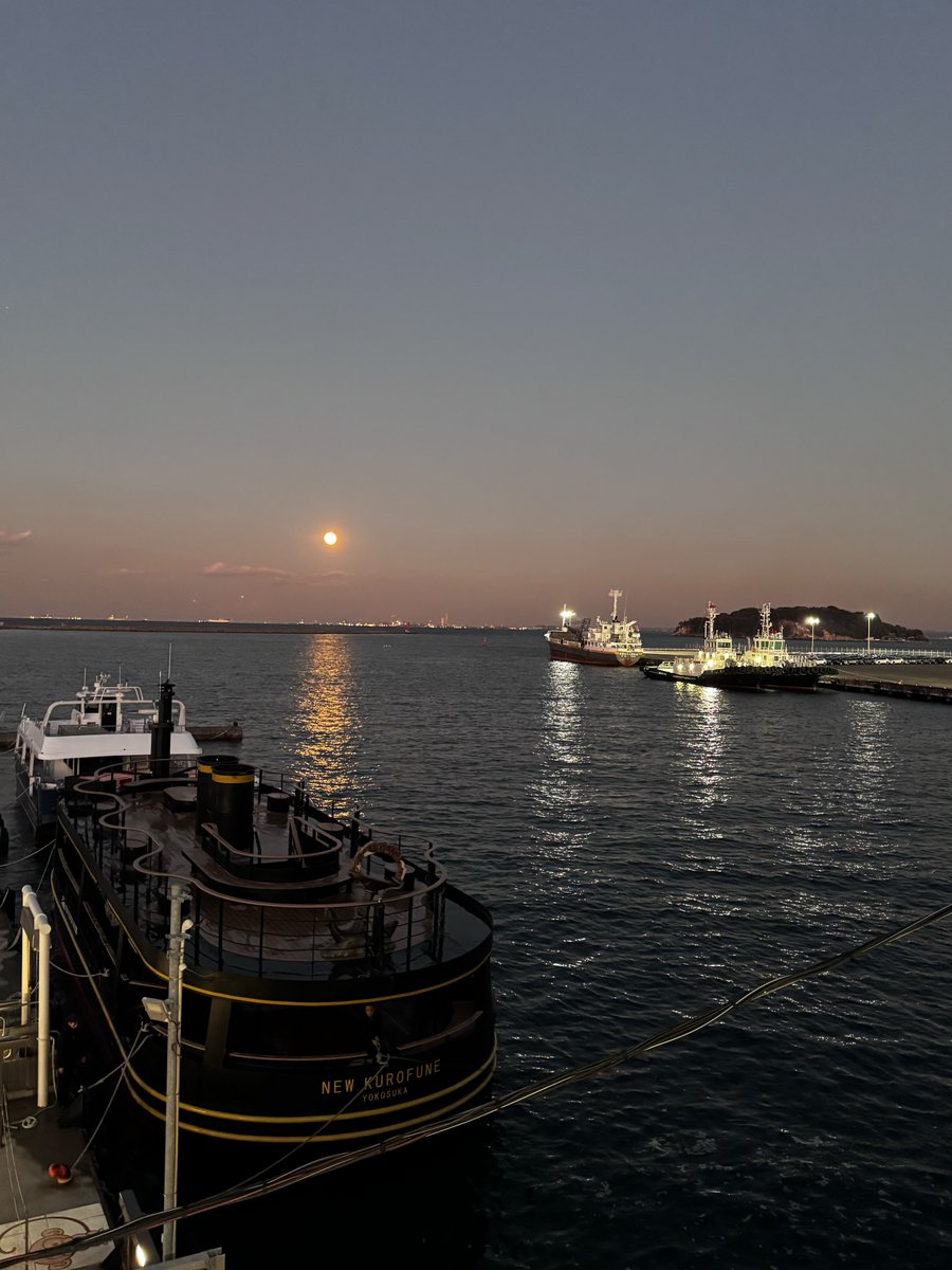 Tryangle_web's tweet image. 今日は2025年最後の満月ですね🌕

#猿島 #満月 #コールドムーン