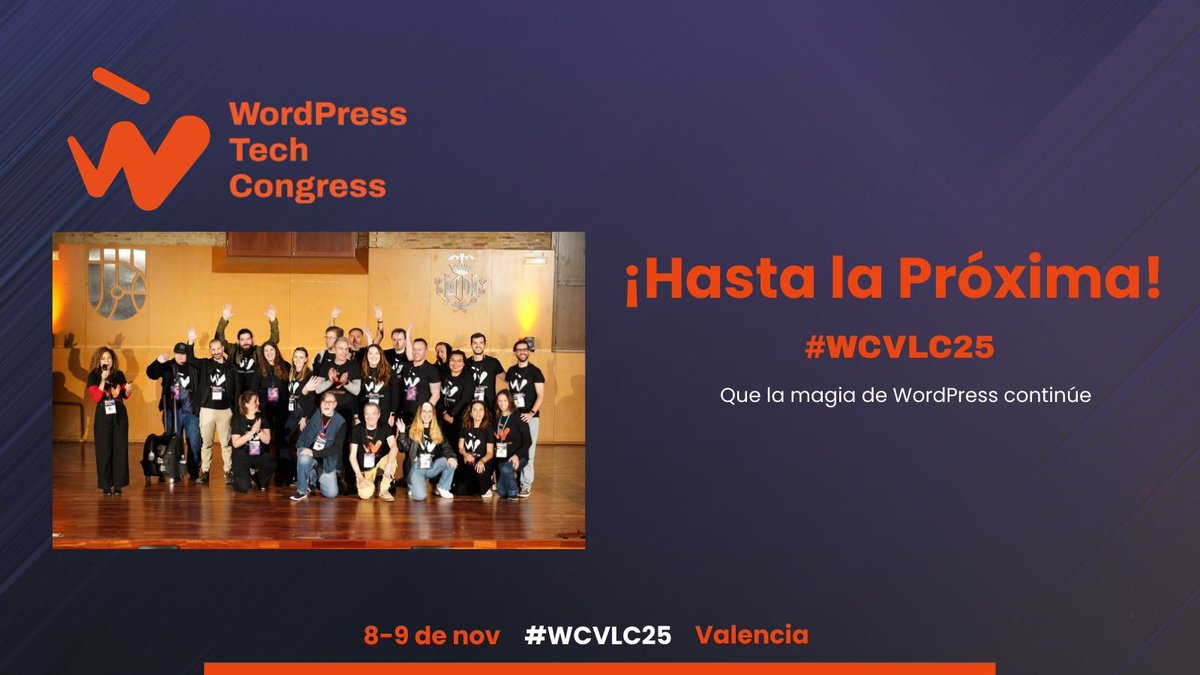 WordCamp Valencia - WordPress tweet media