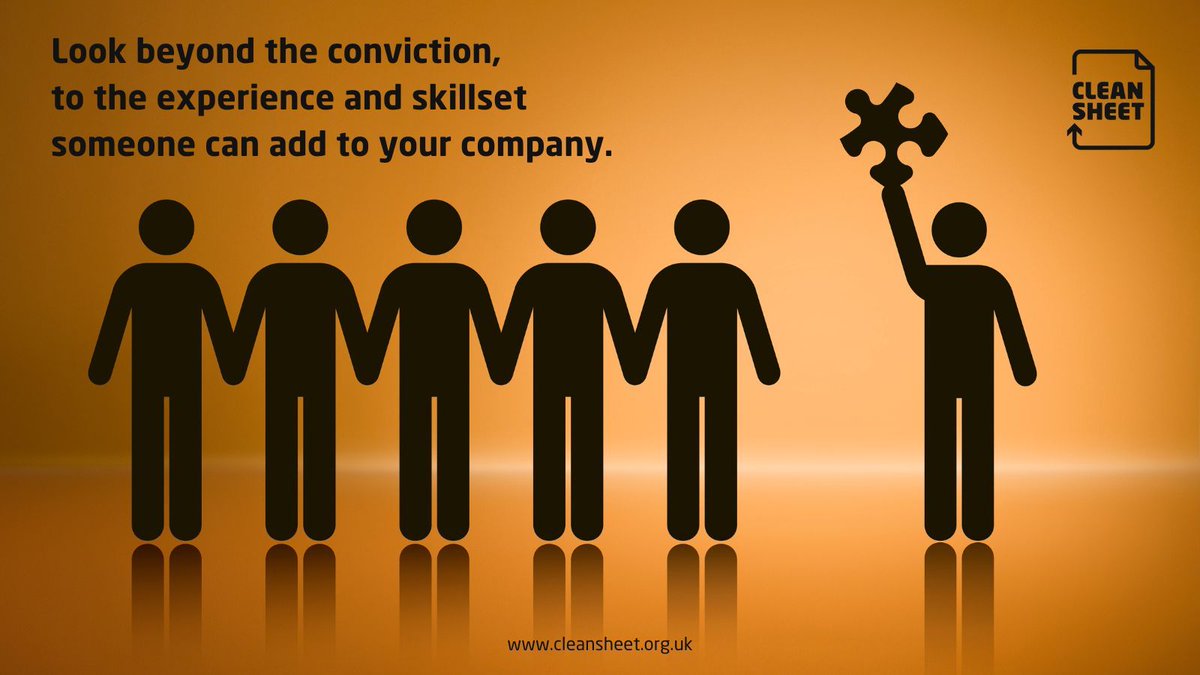 CleanSheet_UK's tweet photo. Clean Sheet's Employer Directory has over 100 employers who choose to see the candidate with their skill, experience and enthusiasm, rather than simply focusing on their conviction.
#cleansheetworks #newthinking #bethedifference #challengetheoldnarrative https://t.co/ZAT8Hx2KQ2