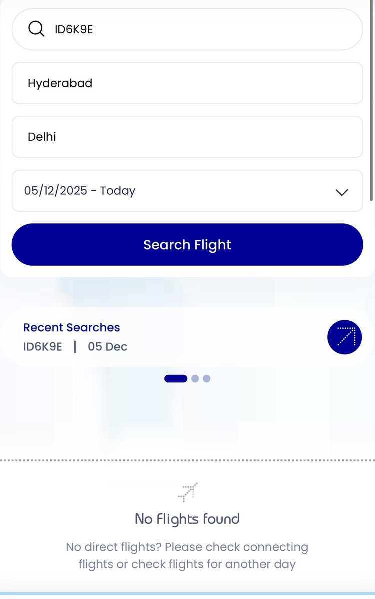 R3iVon's tweet photo. @IndiGo6E this is unacceptable.
I got a WhatsApp message saying my PNR is cancelled, the app still shows it On Time, and your website shows No Flights Found.

Three different answers for the same booking how are passengers supposed to trust this?
I need immediate clarity. https://t.co/5cgGyixKaX
