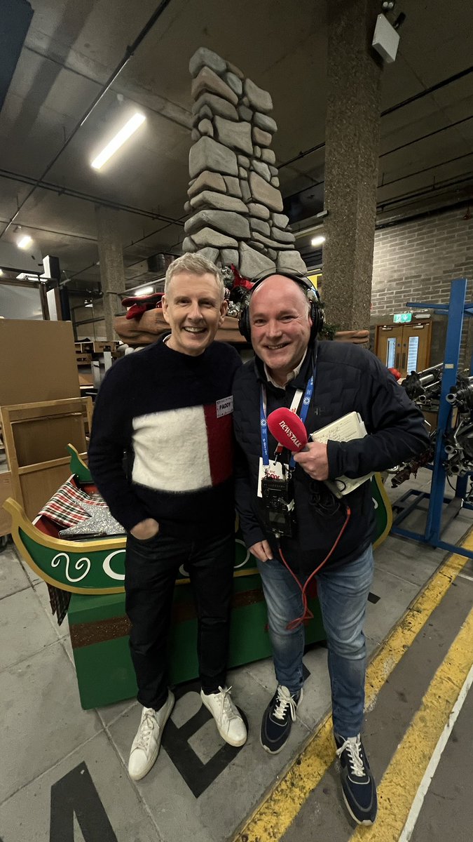 HenryMcKean's tweet image. “Gaybo is looking down at you saying ok just don’t mess it up.” Patrick Kielty on the 50th Toy Show Anniversary. Join us backstage as the Grinch steals tonight’s Late Late Toy Show! #LateLateToyShow @NTBreakfast @NewstalkFM @PatricKielty