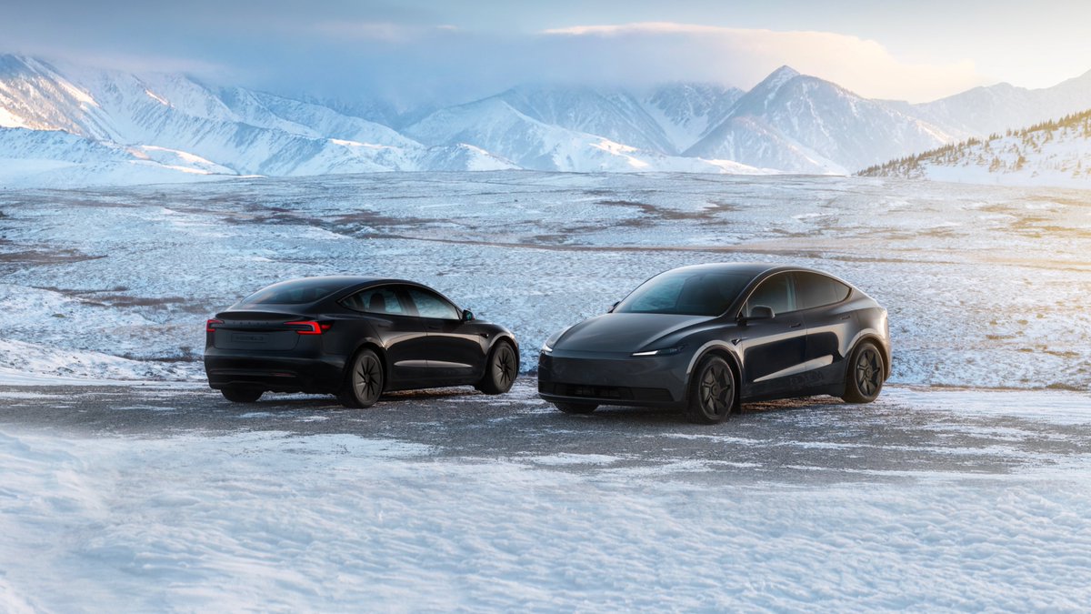 TeslaNewswire's tweet photo. 🔥🇪🇺 Tesla launches the new Model 3 Standard (RWD) in Europe!

✅ €36,990 starting price
✅ 534 km WLTP range (~332 mi)
✅ 6.2s for 0-100 km/h
✅ Front bumper camera 
✅ Panoramic glass roof
✅ 18” Prismata wheels
✅ 7-speaker sound system
✅ Vegan leather seats with textile inserts
✅ First-row heated seats
✅ Second-row manual-folding seats
✅ No ambient lighting
✅ Manually adjustable steering wheel
✅ Textile décor
✅ 15.4” front touchscreen
✅ No second-row touchscreen
✅ Manually adjustable second-row air vents
✅ Manually adjustable side mirrors
✅ No automatic dimmable side mirrors
✅ Simplified suspension with passive shock absorbers
✅ 3 paint options:
    • Pearl White
    • Diamond Black (€1,300)
    • Stealth Grey (€1,300)
✅ Deliveries start in February 2026