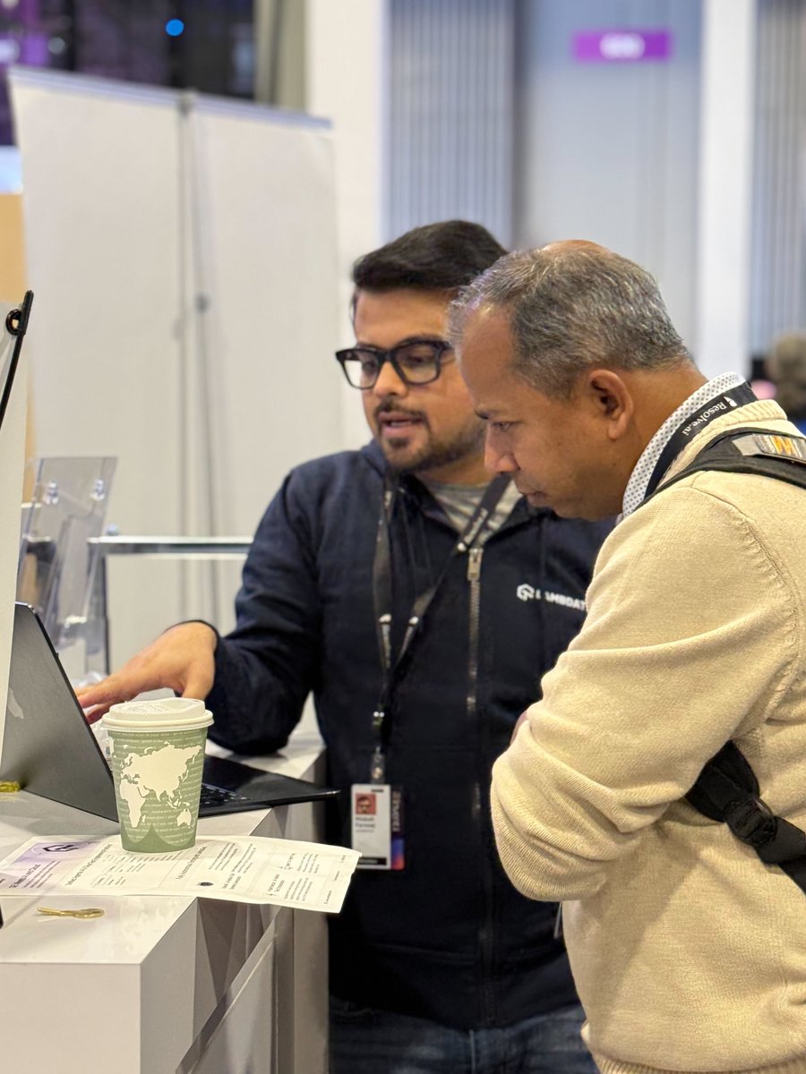 lambdatesting's tweet image. And that’s a wrap on AWS re:Invent 2025! 🎬✨

If we were to summarize the last four days in a single phrase, it would be: phenomenal. 🌟

Booth #679 was buzzing from start to finish. We handed out thousands of pieces of swag, personalized stickers, ran non-stop demos, and…