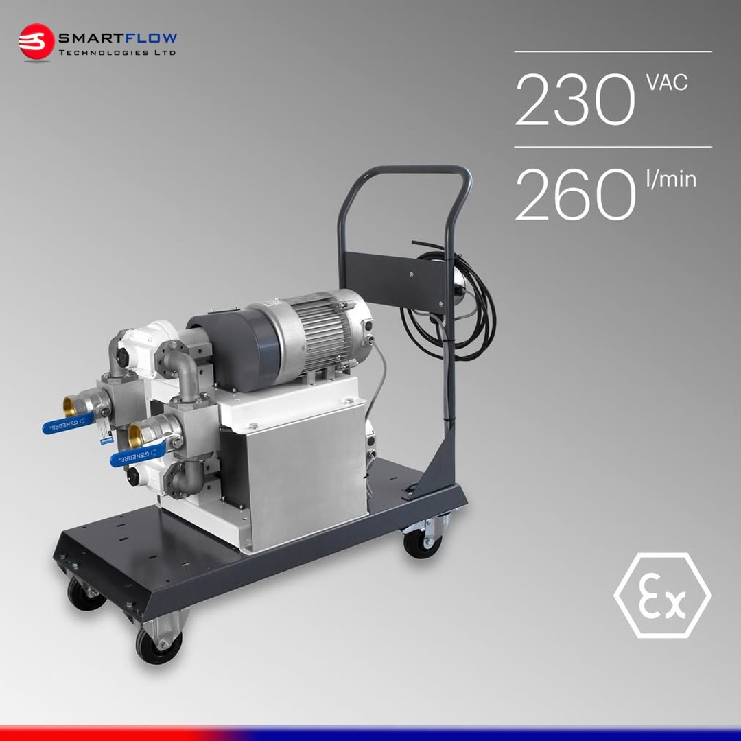 The Gespasa Double Bag-800 pump on a mobile trolley lets you move fuel quickly and safely, giving you freedom and power wherever you need it.
Email us at sales@smartflowtech.com. to learn more.

#smartflowtech #gespasa #transferpumps #mobilekit  #everydropcounts #automation