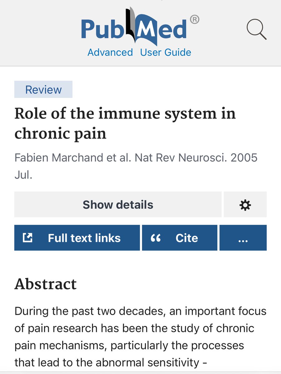 Before neuro mania, the immune system was also a thing 🤣😳🫣

pubmed.ncbi.nlm.nih.gov/15995723/

Lots of work led by Prof Stephen McMahon