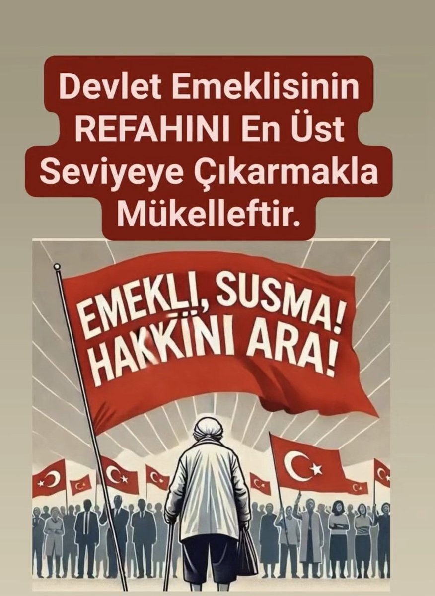 Paylaş sesini duyur 
#emeklininhakkınıverin