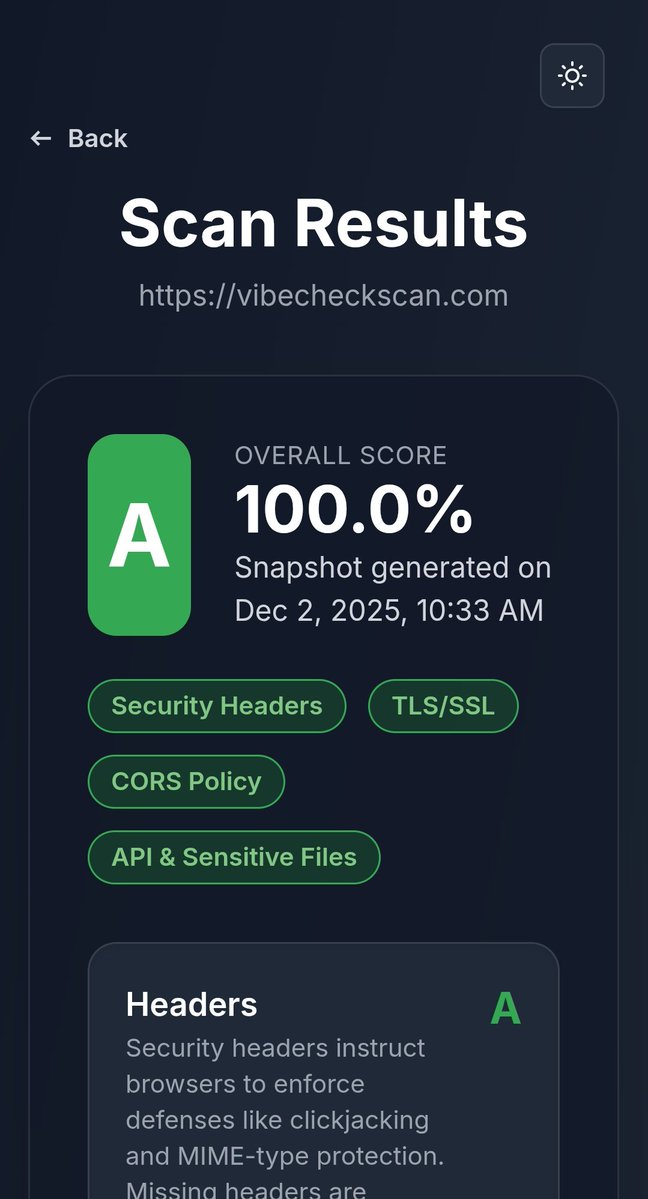 Vibe Check Scan tweet media